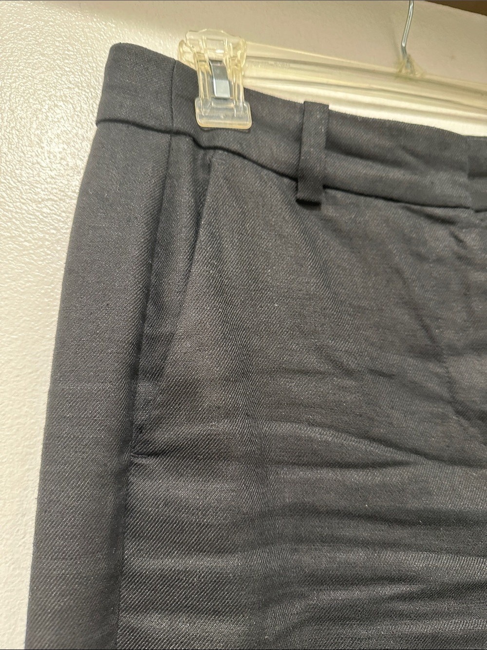 J Crew Black Wide-Leg Linen Carolina Pants, sz 6P - Picture 10 of 14